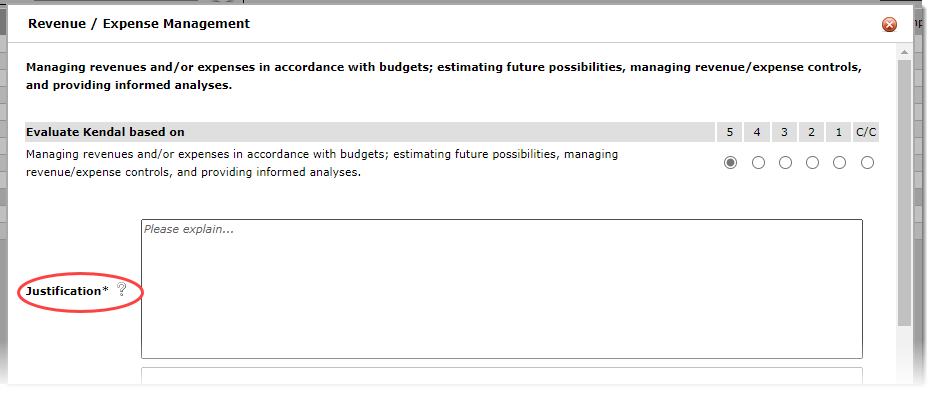 Competency Review_Justification