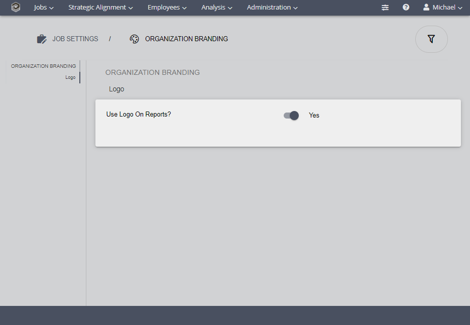 Job Settings_Organization Branding
