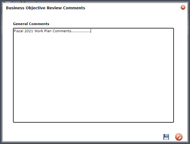 General comments_workplans