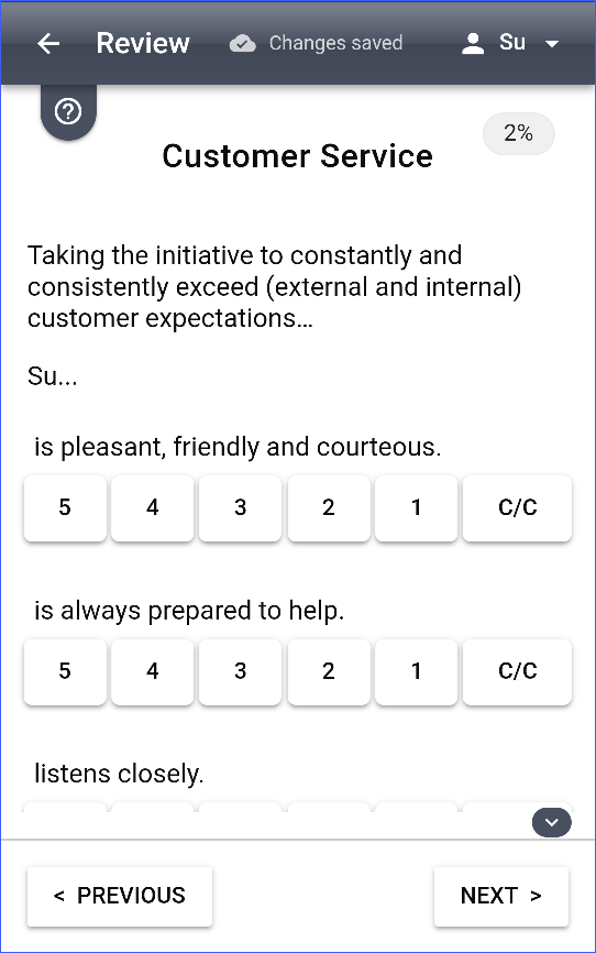 Characteristic Evaluation