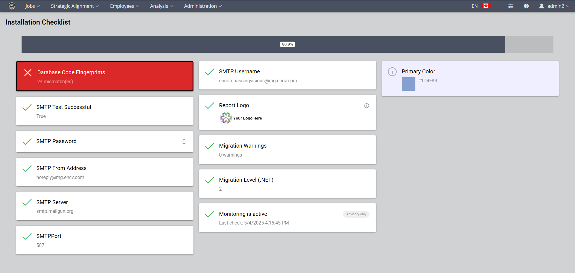 InstallaationChecklist