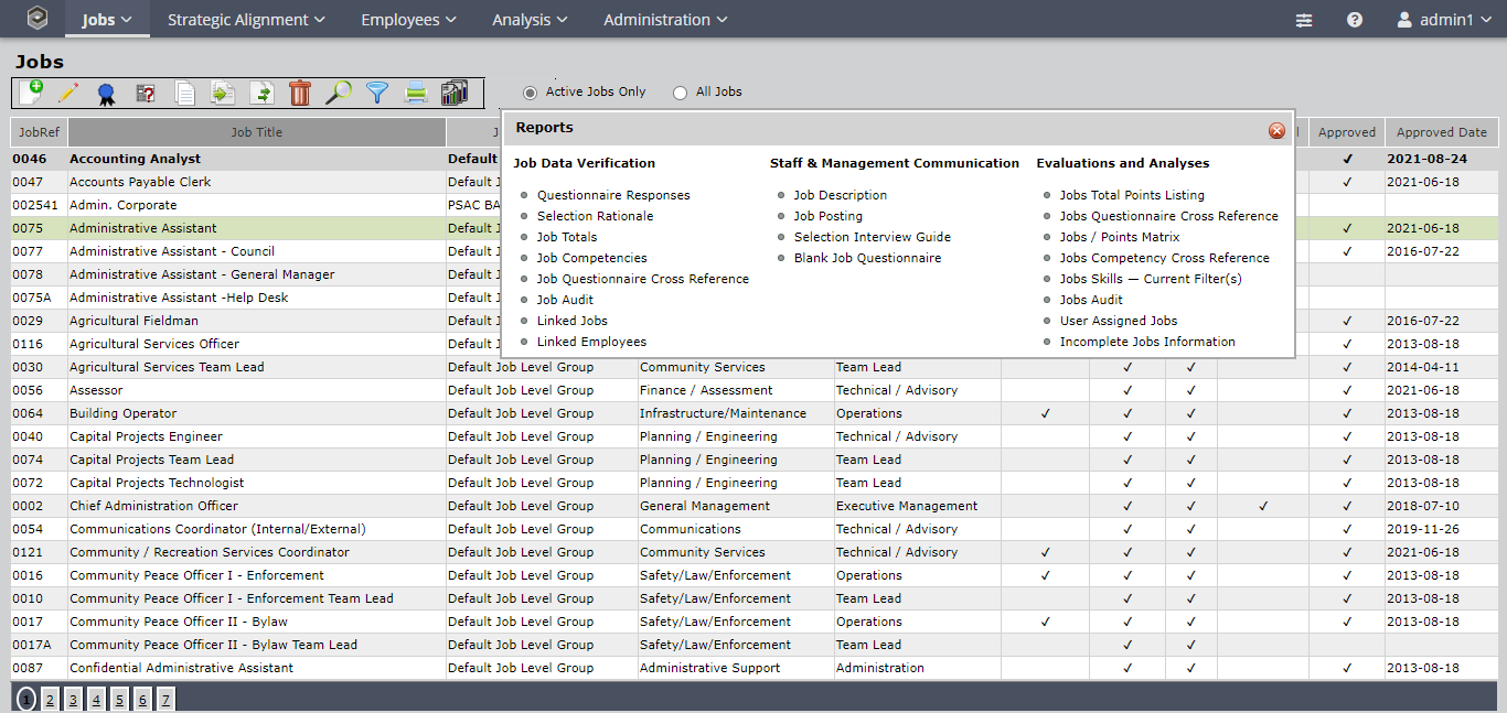 Job-relatedreports