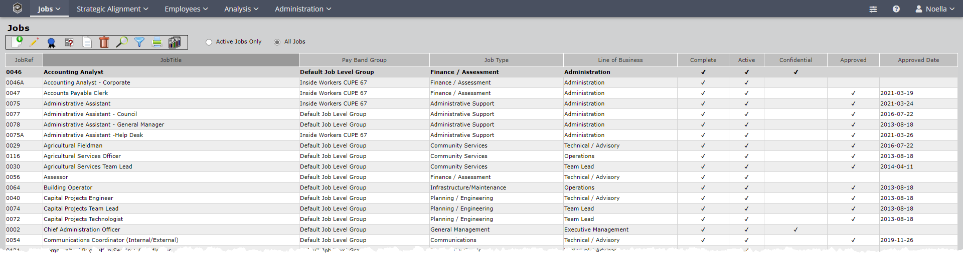 Jobscreen