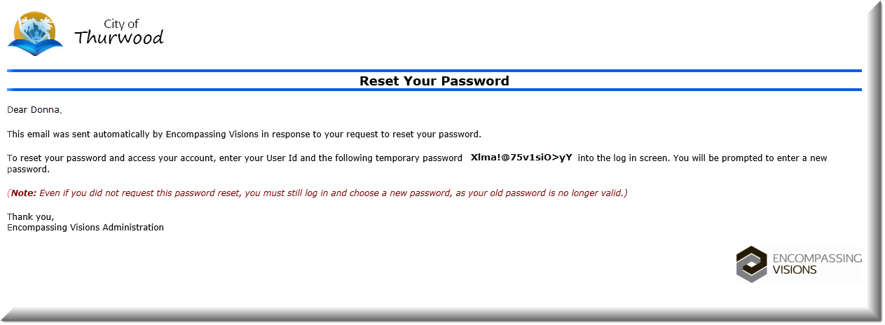 Complex password reset