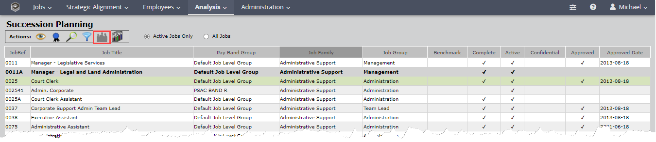 Query for candidate