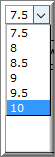 Policies_competency review_10 point scale drop down